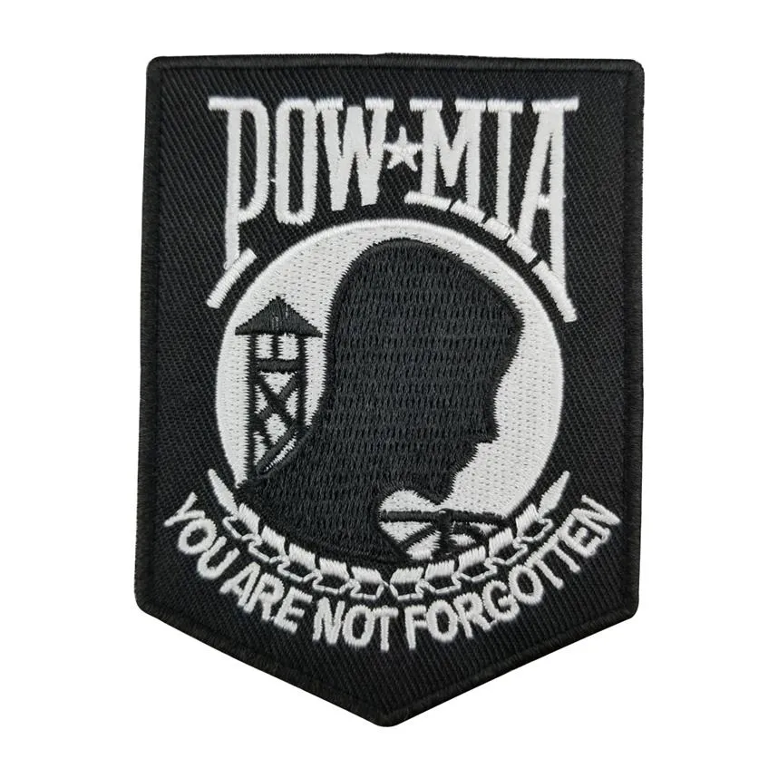 Leathers Pow Mia Patch Patch Patch Eleghed Eleghed Facking for Motorcycle Biker Stack