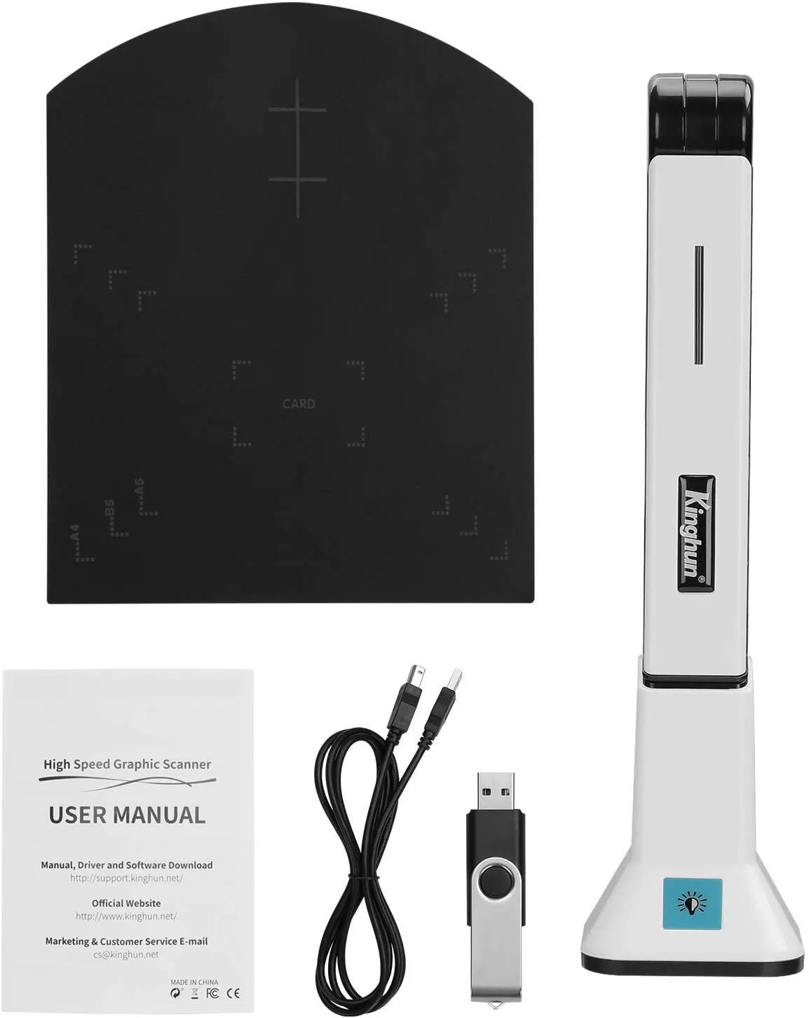 Wholesale Portable Digital Document Scanner A4 With 10MP Camera