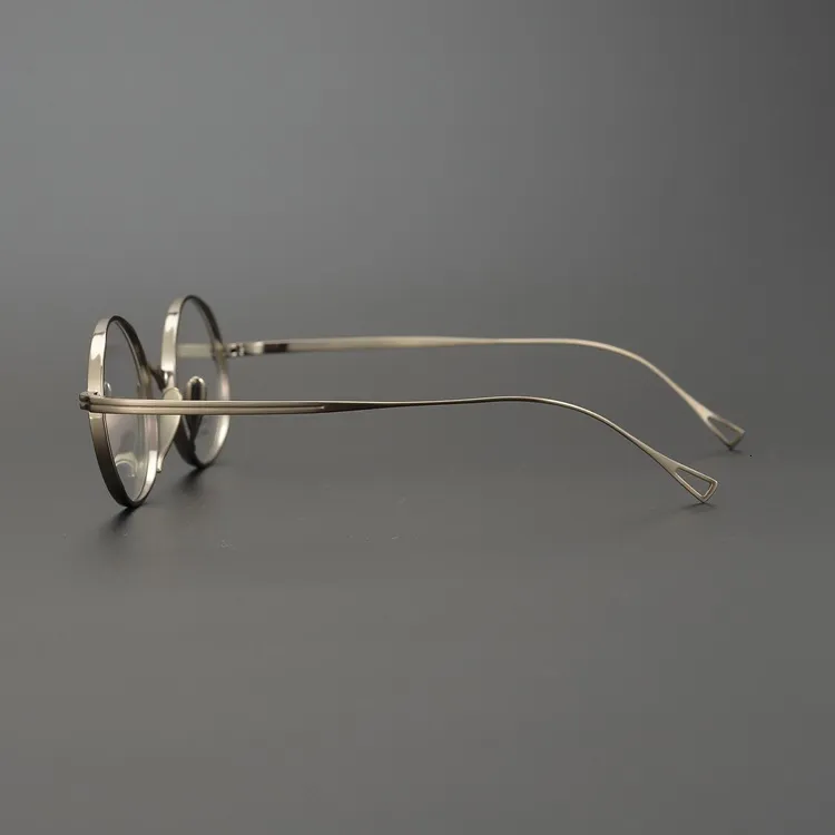 Handmade Retro Round Glasses With Interchangeable Frames For Men High Degree Optical