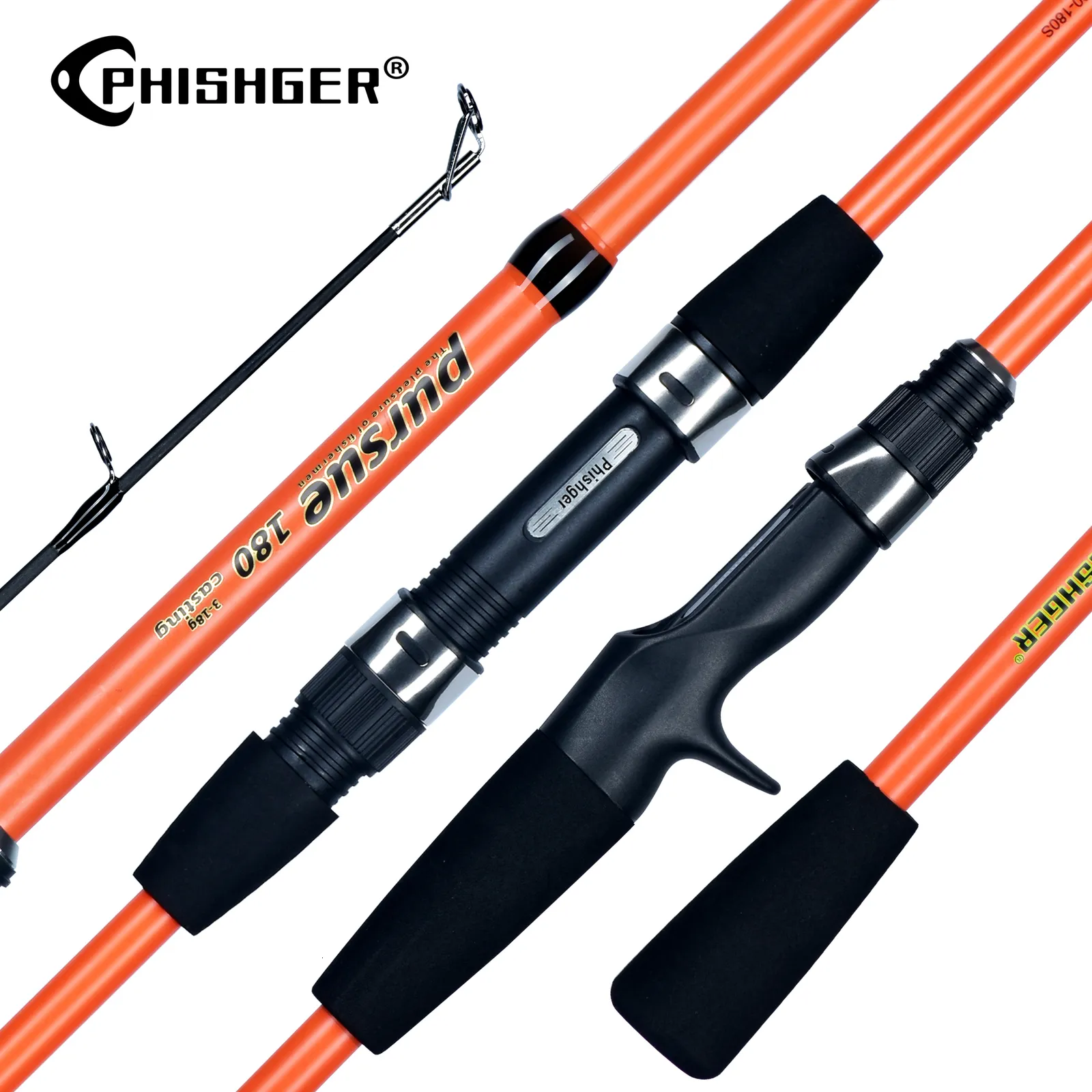 Canne da pesca per barca PHISHGER Spinning Casting Mini Rock Fishing Rods 2.1/1.8m Carbon Travel Baitcasting Weight 3-18g Fast Ultralight Lure WINTERPole 230703