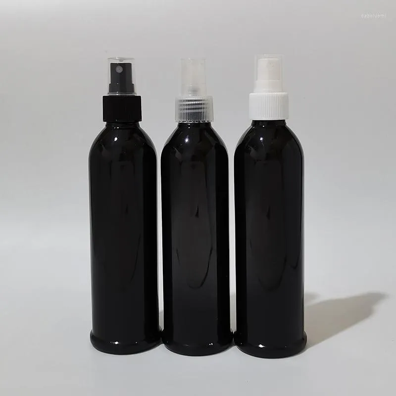 Aufbewahrungsflaschen 20 Stück 250 ml Leeres Spray für die Parfüme Schwarze Kunststoffflasche mit Sprühpumpe Feiner Nebel Kosmetikverpackung