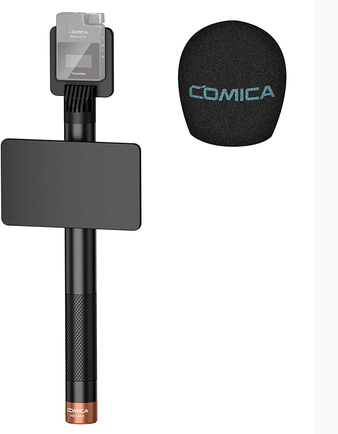 Microfones Comica Hrwm Adaptador portátil para microfone sem fio Adaptador destacável adequado para acessórios de microfone de relatório de entrevista