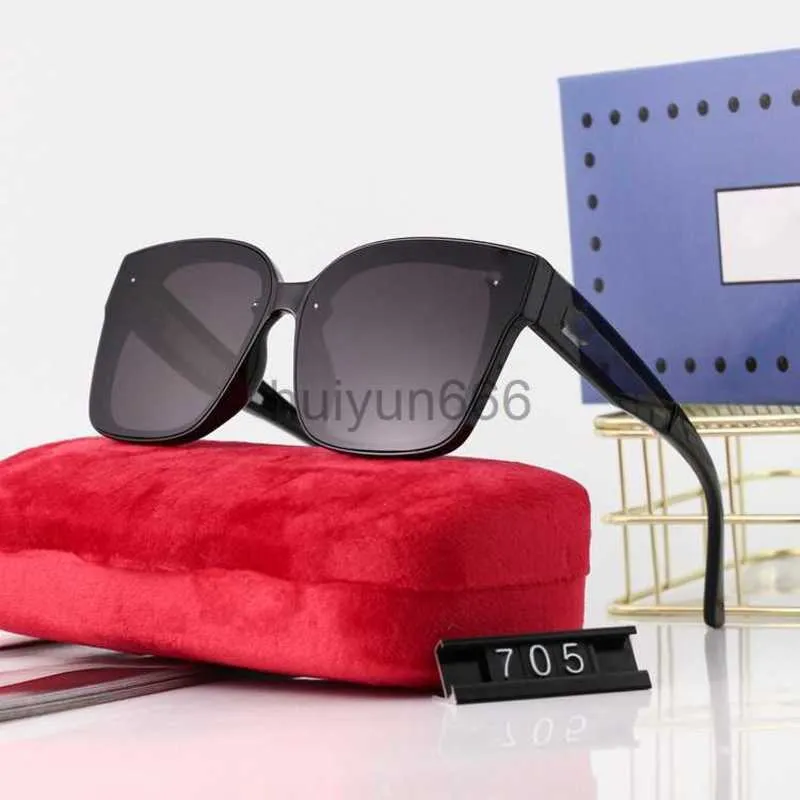 Luksusowe designerskie okulary przeciwsłoneczne damskie okulary przeciwsłoneczne duże kwadratowe okulary przeciwsłoneczne na żywo okulary pływowe proste