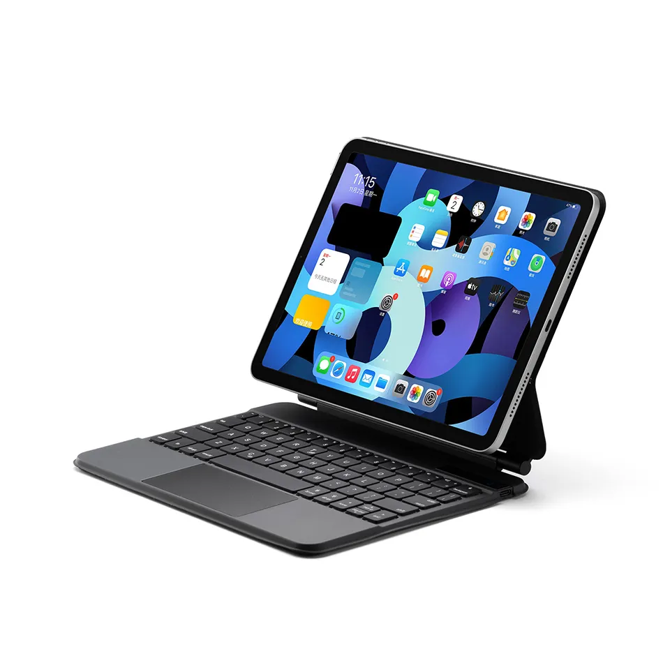ワイヤレスキーボードマウス付きiPadケース IPadの磁気革カバー10.9