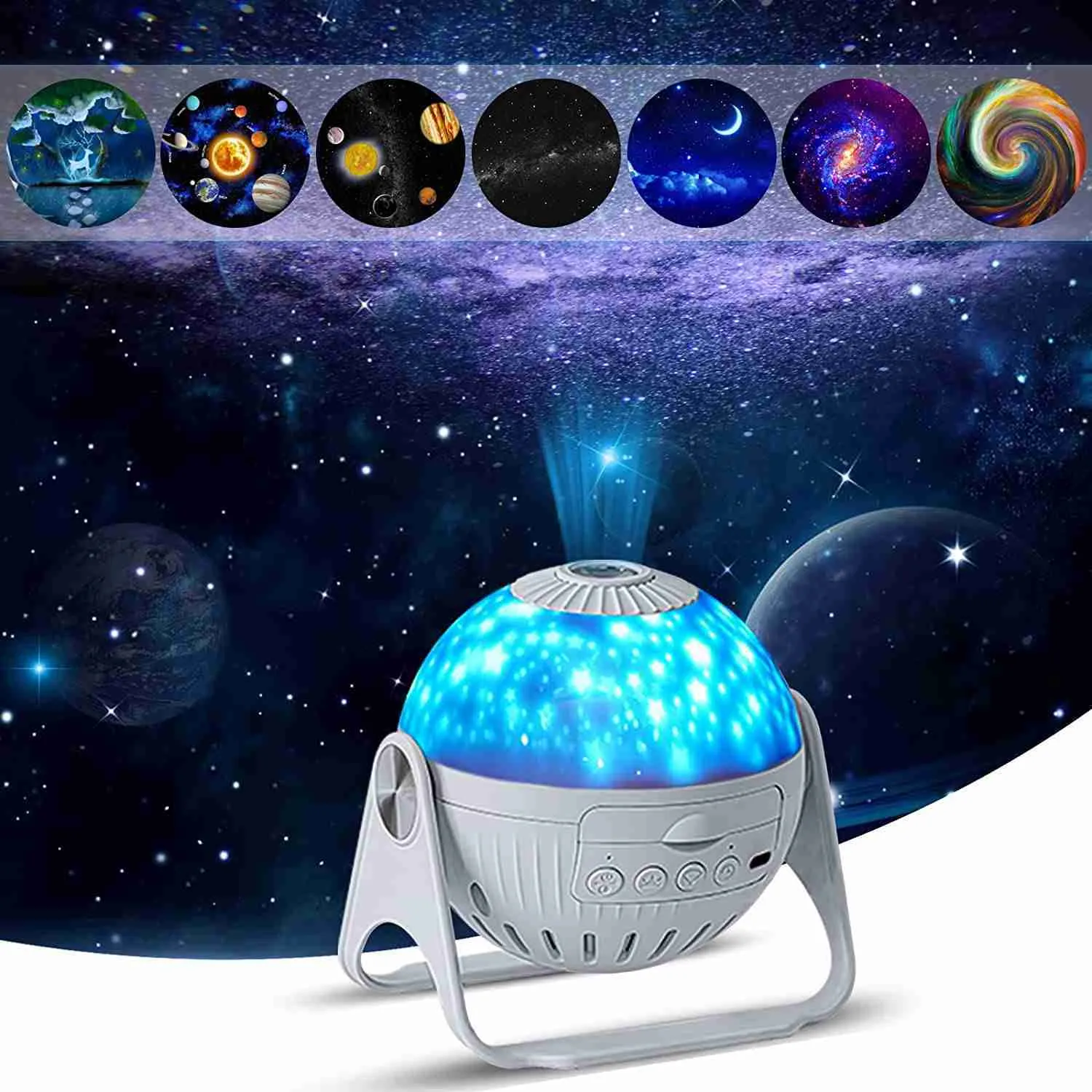 Lights LED Galaxy 12 in 1 Planetarium Night Light Star Projector Lamp for Kids Baby Room Decor Ceiling Nightlights HKD230704