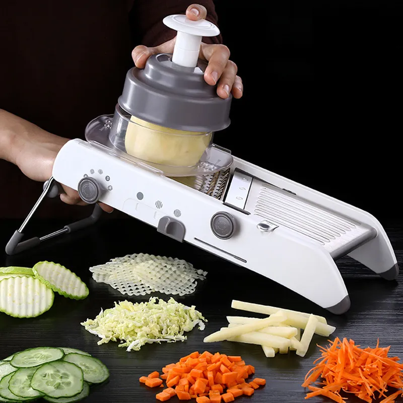 Mandoline Slicer - Adjustable Vegetable Cutter, Grater & Slicer