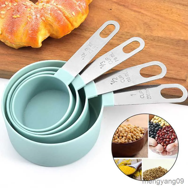 Ensemble d'outils de mesure Cuillères à usages multiples / Tasse Tasse à mesurer Cuillère Outil de cuisson Accessoires de cuisson Poignée en acier inoxydable / plastique Gadget de cuisine R230704