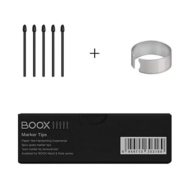 Markers Originele Boox Marker Tips Kit voor Max Lumi,lumi2/note Air2/note5,3,2/nova Airc/nova3 Colol/nova 3,2 Penpunten Stylus Pen Potlood