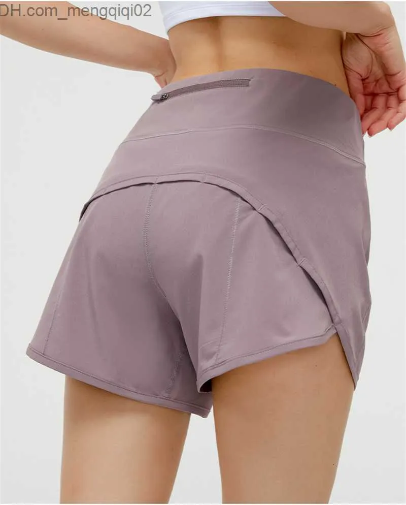 Szorty damskie Szorty damskie Damskie Zipper Zipper Pockeks Sport Running Short Linner Ćwiczenia Workout Training Z230704