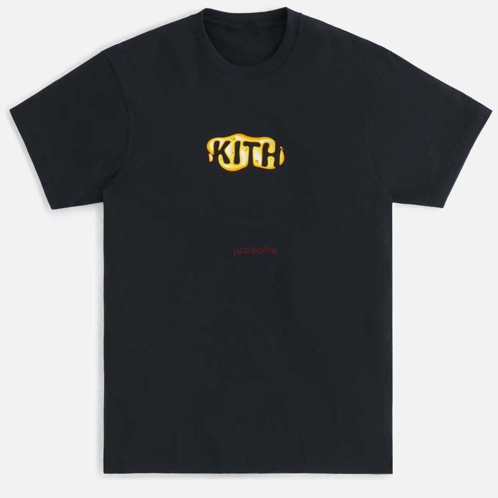 デザイナーファッション衣類 Tシャツ Tシャツ Kith Treats ハニー Tシャツ 厚いハニープリント Tシャツ アップグレードされた純粋な綿生地で快適なコットンストリートウェア スポーツウェア トップス Roc