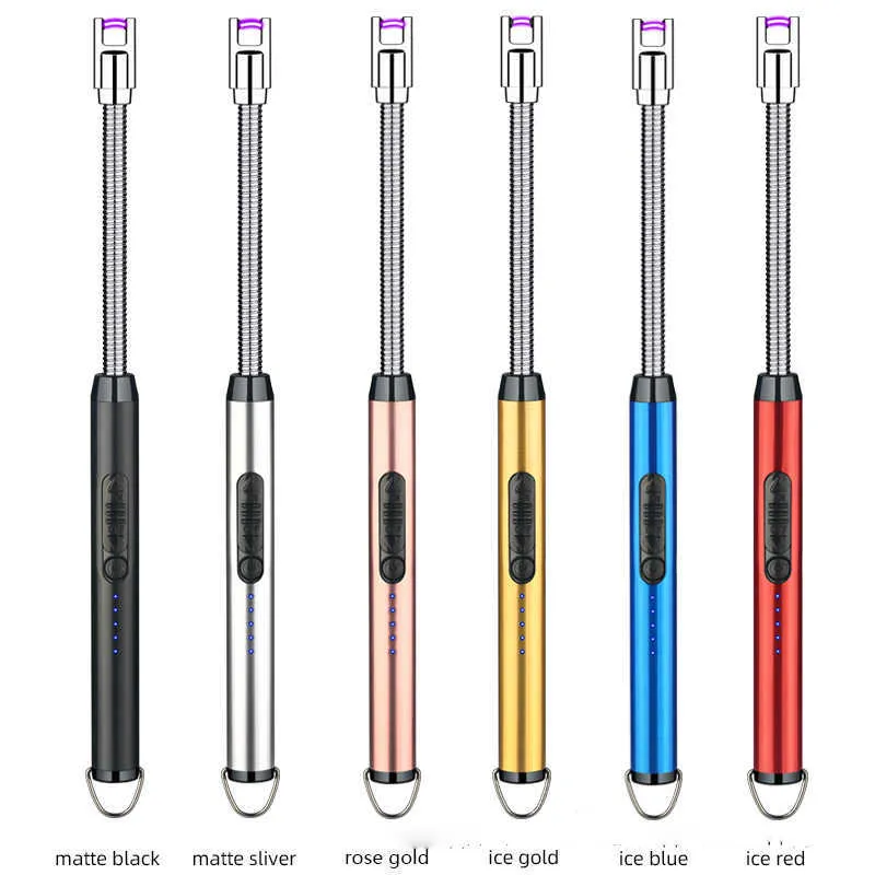 Elektrisk BBQ Arc USB Köksprylar Verktyg för Gasspis Ljus Vindtät plasmatändare R9EY