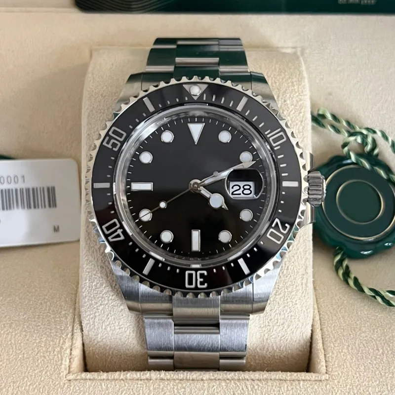 Lüks Erkek Saat Deniz kadran 44m Dweller Watch Designer Sapphire 904L Paslanmaz Çelik Otomatik Mekanik Su Geçirmez Aydınlık Moninous Montre De Luxe Rolü Dhgate Watches