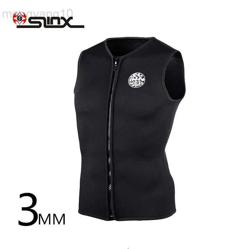 Wetsuits Drysuits SLINX 3mm Wetsuit Men Women Neoprene Diving Vest Shorts Weights SLINX Sleeveless Scuba Swimming Suit Surf Fishing Vest HKD230704