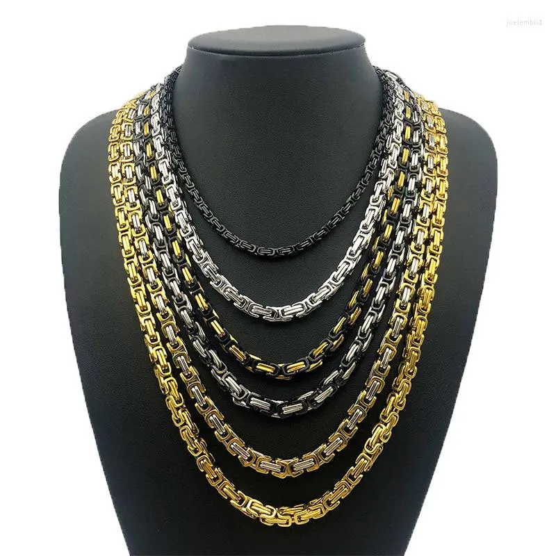 Chains TOPGRILLZ 316L 4/5/8MM European And American -selling Stainless Steel Necklace King Chain Men's Jewelry