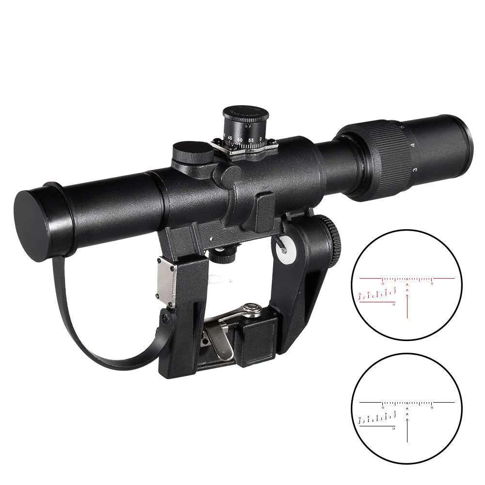 Dragunov Svd 3-9x26 Scope Tactical Rifle Scope Rosso Illuminato Vista Ottica Ak Airsoft Cannocchiale per Fucile Da Caccia