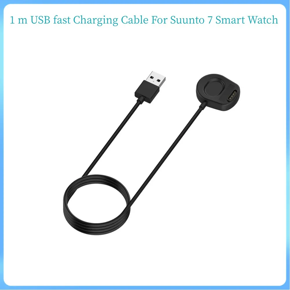 1 م كابل شحن USB سريع ل Suunto 7 Smart Watch Accessories Wireless Presection Charger Dock Adapter