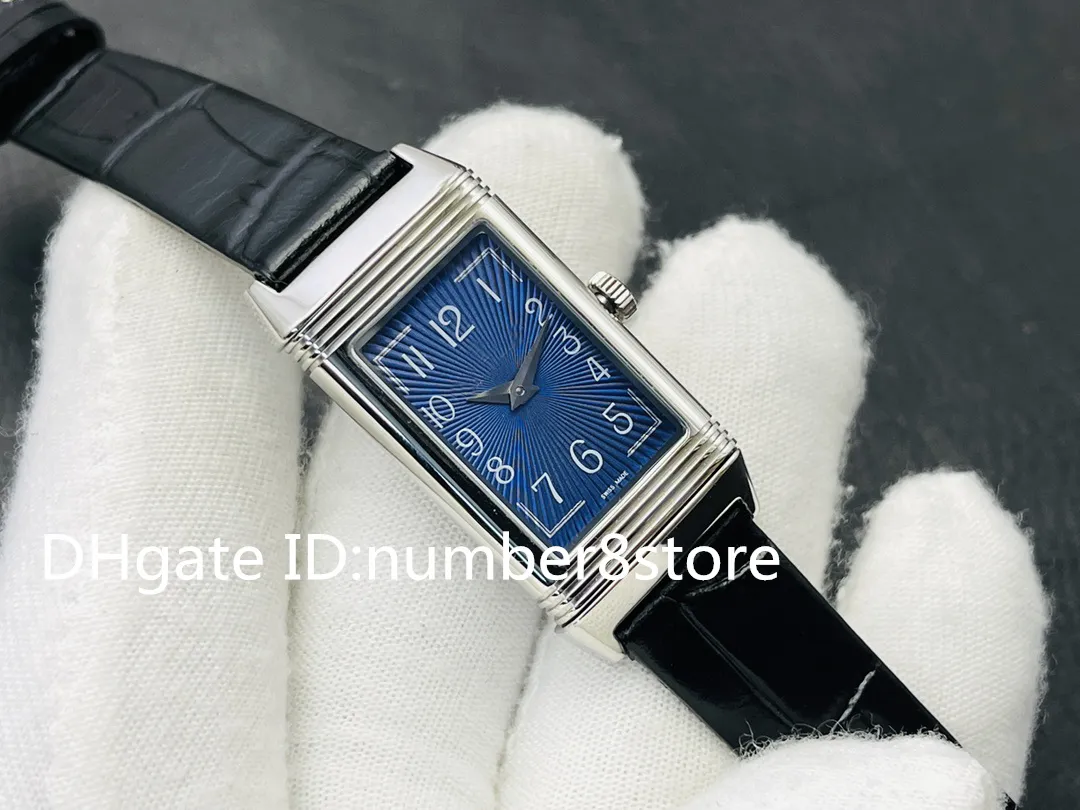 New Reverso One Duetto Luxury Women Watch Swiss Quartz Designer Ladies watch Sapphire Crystal 316L Stainless Steel Fashion watches Waterproof