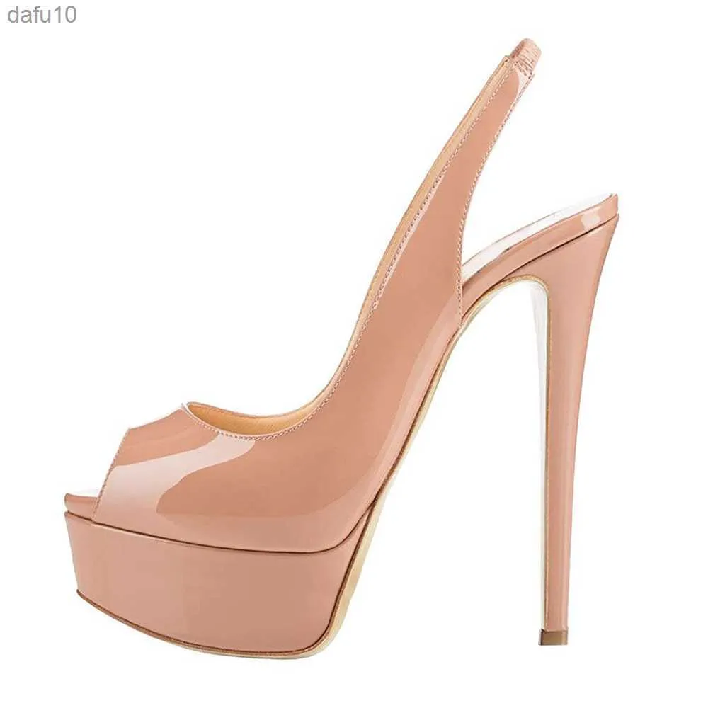Nouvelles femmes sandales 14 cm super talons hauts sexy bout ouvert plate-forme sandales gladiateur robe de soirée rouge chaussures de mariage plus la taille L230704