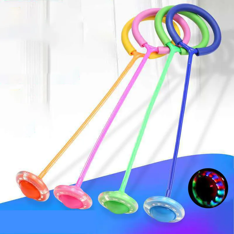 Balloon Flash Jumping Ball Kids Outdoor Fun Sports Toy Led Kids Force Reaction Training Swing Child Parent Games 230704