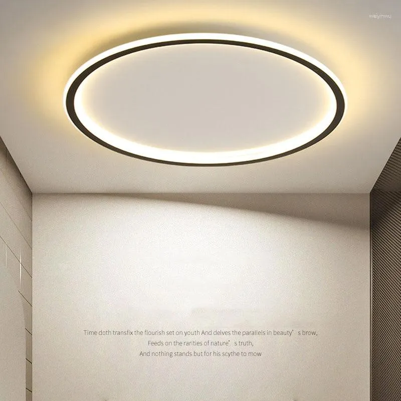 Ceiling Lights Ultra Thin Led Lamps Modern Panel For Living Room Bedroom Kitchen Indoor Round Lighting Fixture