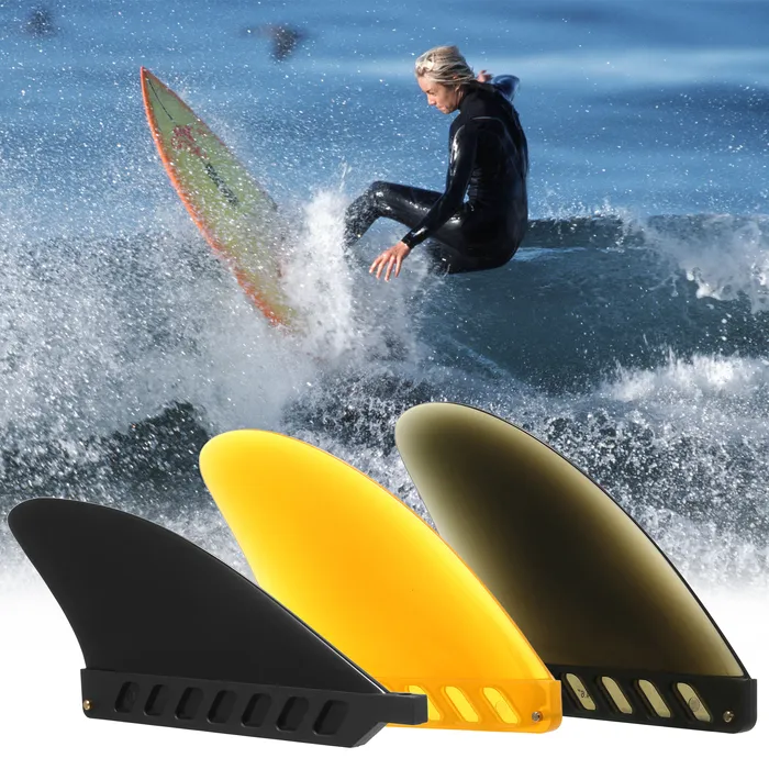 Kayak aksesuarları sörf sörf tahtası yüzgeç vidalı single fin merkezi fin nylon longboard sörf tahtası kürek tahtası yüzgeç su sporu dalış teknesi yüzgeçleri 230704