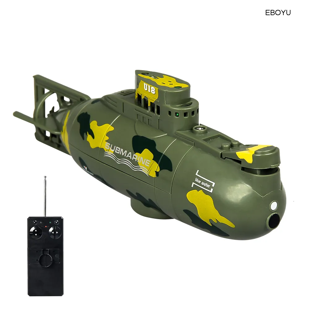 Elektrische/RC Boten ShenQiWei 3311M RC Submarine 6CH Speed Radio Afstandsbediening Submarine Elektrische Mini RC Boot Kinderen Kinderen Geschenk Speelgoed 230705