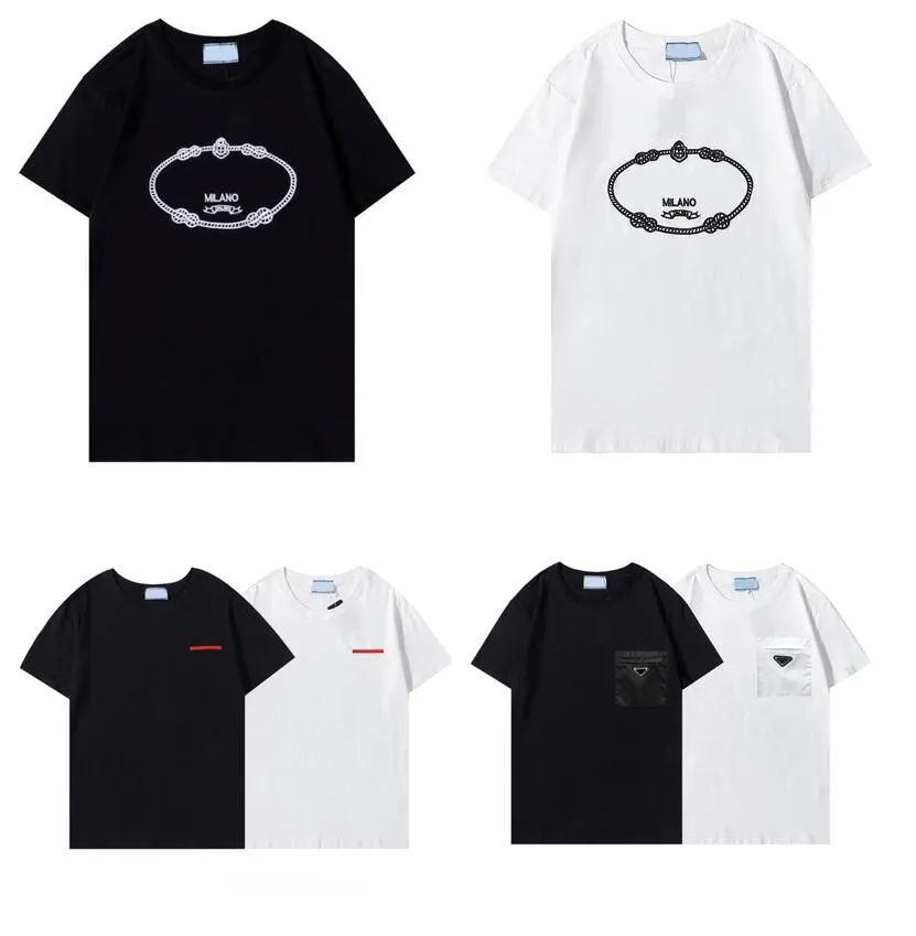 T-shirts d'été Designer Tees Fashion Hiphop Tees Tops pour hommes avec lettre imprimée et badge T-shirts respirants Streetwear Multi Style