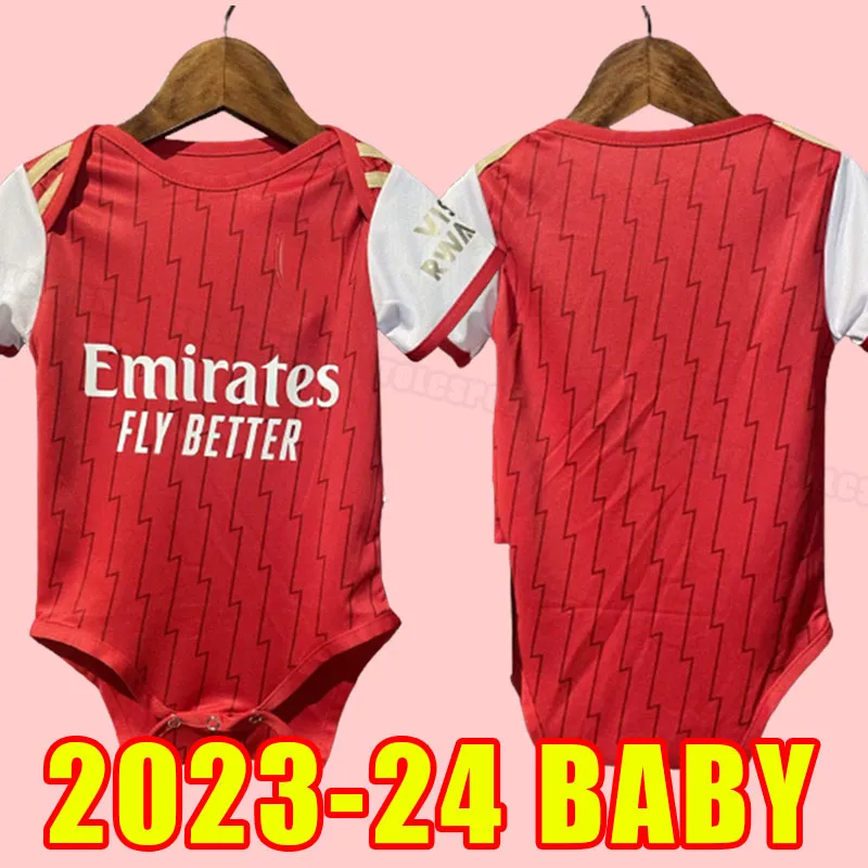 BABY 23 24 Fußballtrikots SMITH ROWE PEPE SAKA ODEGAARD THOMAS MARTINELLI TIERNEY 2023 2024 Fußballtrikot Männer Kinder HENRY KIND Zuhause Auswärts Dritter KINDER ENFANTS