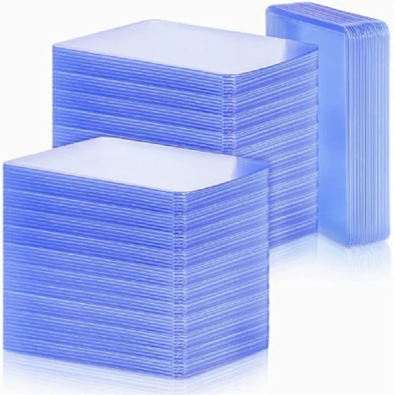 sleeves for baseball cards 1000 Trading Cards Sleeves Top Loads 3X4 Baseball Card Protectors Hard  Plastic Toploads Binder Penny Sleeves for Sports Football Game (500 Hard  Loads main image 1