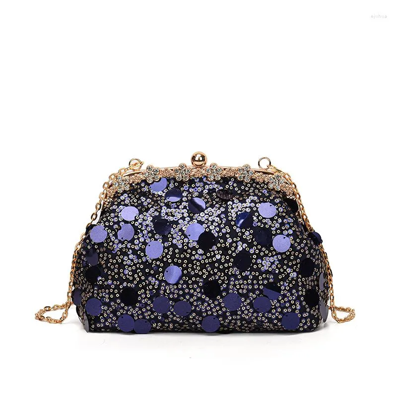 Evening Bags Women Fashion Clutch Purse Sequin Elegant Multicolor Bag Lady Wedding Party Handbag Female Chain Shoulder Bag2023