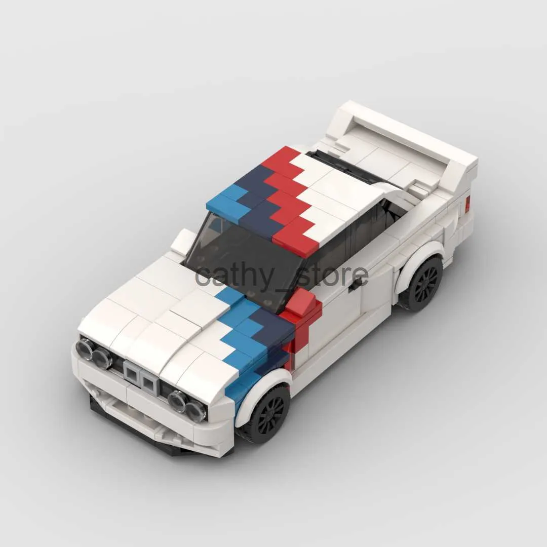 Комплекты для строительства моделей MOC Технические M3 E30 Racing Sports Car автомобиль Speed ​​Champion Broading Blocks Brick Creative Garage Toys for Boys x0705