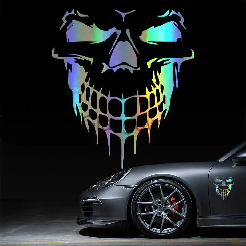 Car Stickers 159177CM Stickers on Car Skull 3D Car Sticker Vinyl Funny Stickers and Decals Auto Motorcycle Car Styling Decoration x0705