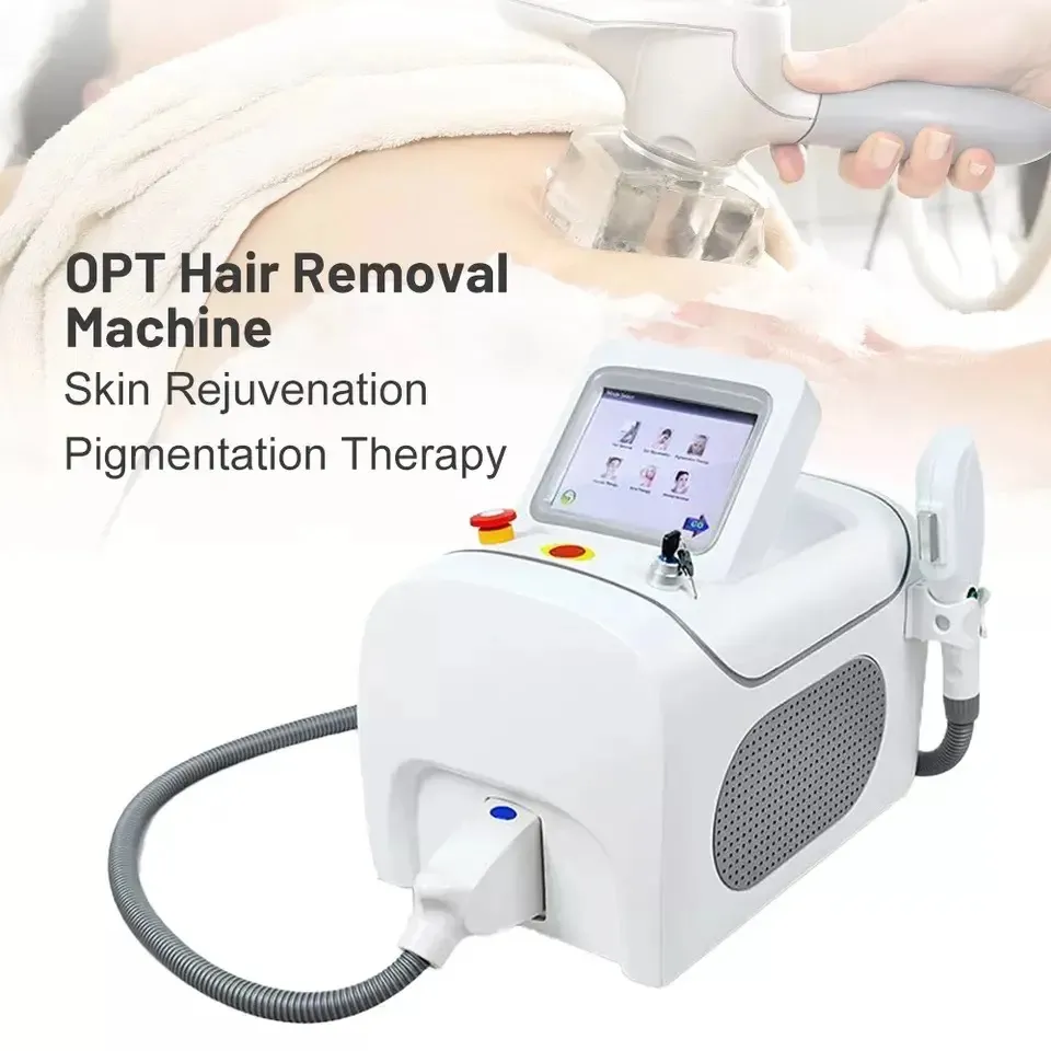 Portable IPL OPT Elight Depilazione laser permanente Maniglia singola SR Freckle SKin Whitening Lazer Hair Remover Machine Depilation Salon Equipment