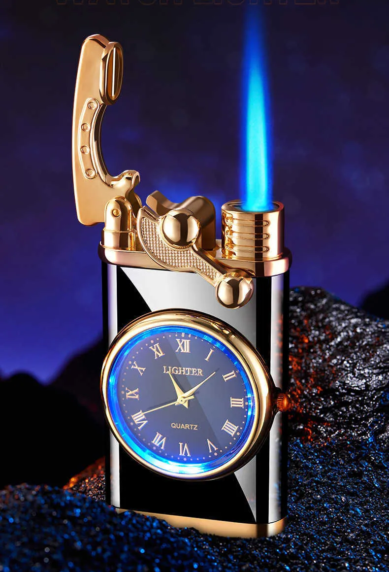 Briquet Dragon Avec Fonction Horloge, Briquet Electrique