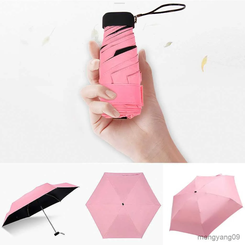 Umbrellas Pocket Umbrella Rainy Day Folding Umbrellas Parasol Foldable Sun Umbrella Umbrella Women Girls Traveling Rain Gear R230705