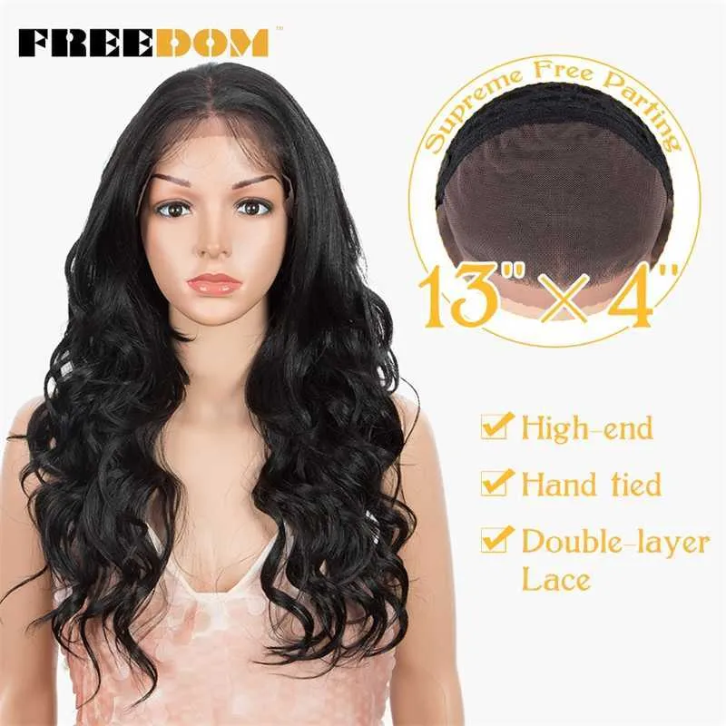 13x4 synthétique avant de lacet perruques vague de corps partie libre brun rouge perruques pour les femmes noires haute température Cosplay perruques 230524