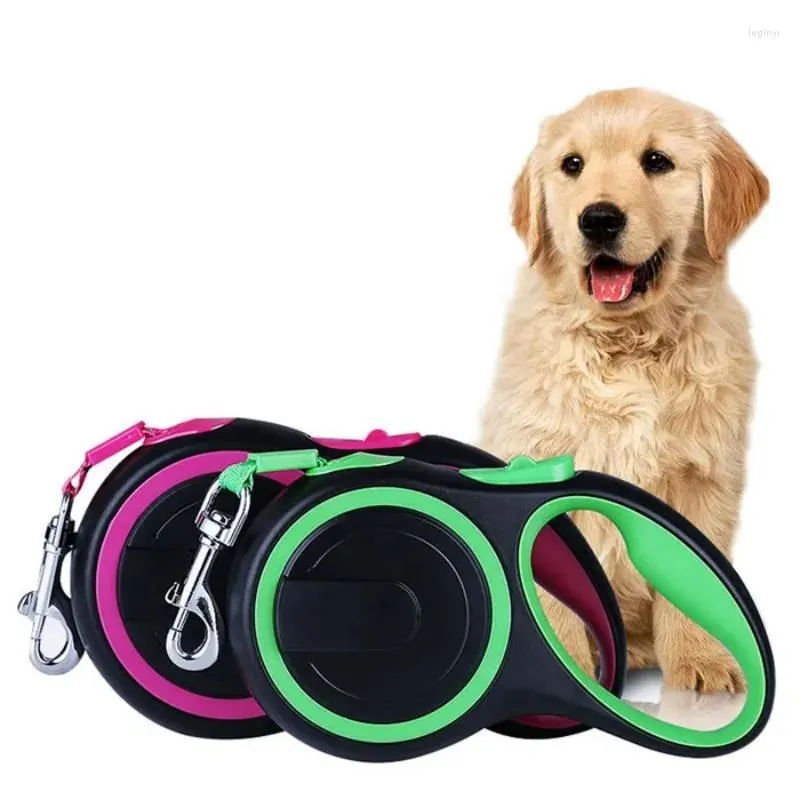 Dog Collars Long 8M Adjustable Nylon Rope Customized Retractable Luxury Leash Puppy Small Pet Traction Lead Belt