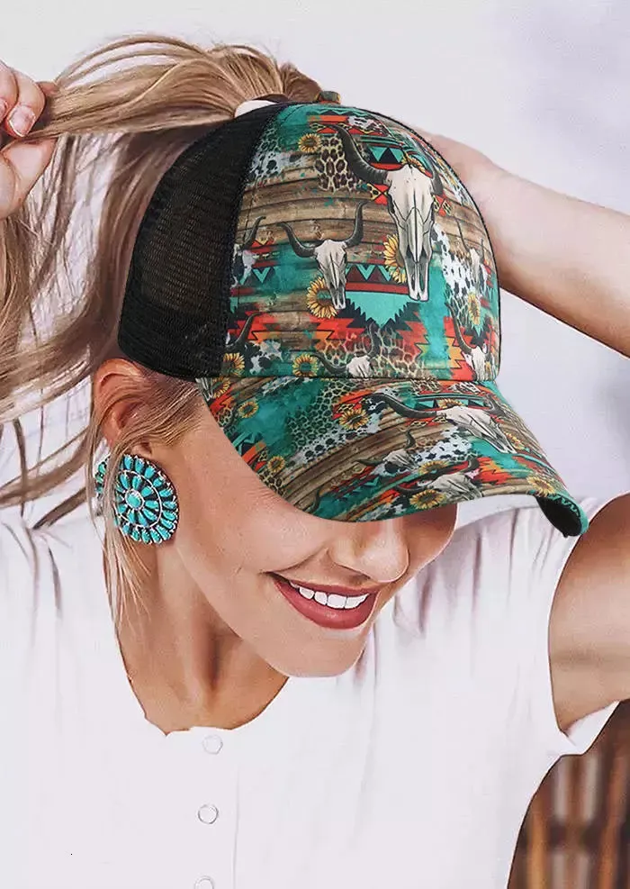 Tech Design Sunflower Baseball Cap – Embroidered Cotton Adjustable Dad Hat In Light Blue | Unisex Casual Hat - View #2