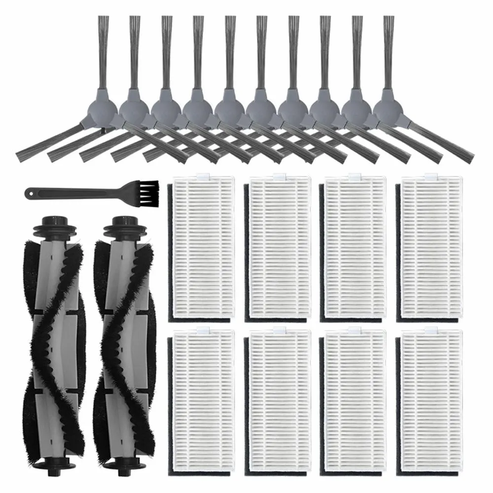 Аксессуары Рулонная основная щетка Моющийся фильтр Боковая щетка для Coredy R550 R500 + R600 R650 D400 Робот-пылесос Детали ткани для мытья полов