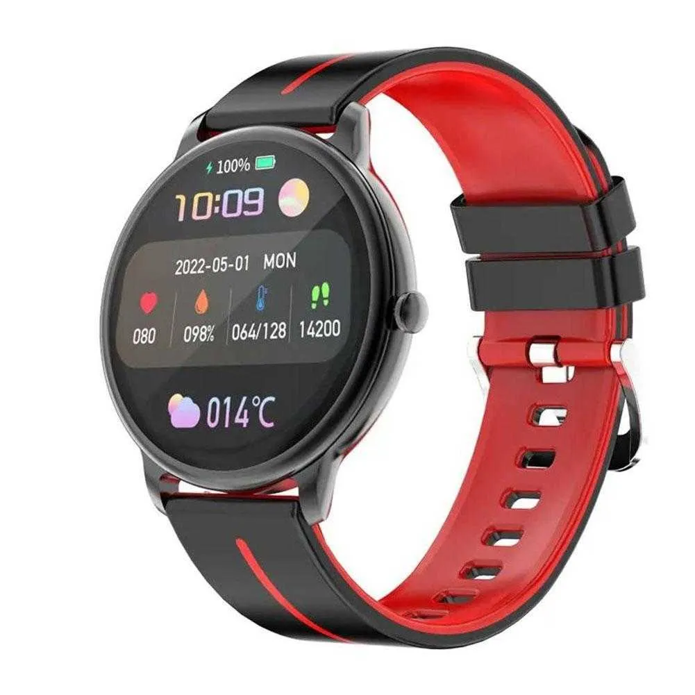 Montres intelligentes Caméras dôme G98 Health Smart Écran 1,43" Bluetooth Appel Sports Étanche Fréquence cardiaque Oxygène sanguin Glycémie Surveillance de la santé x0706