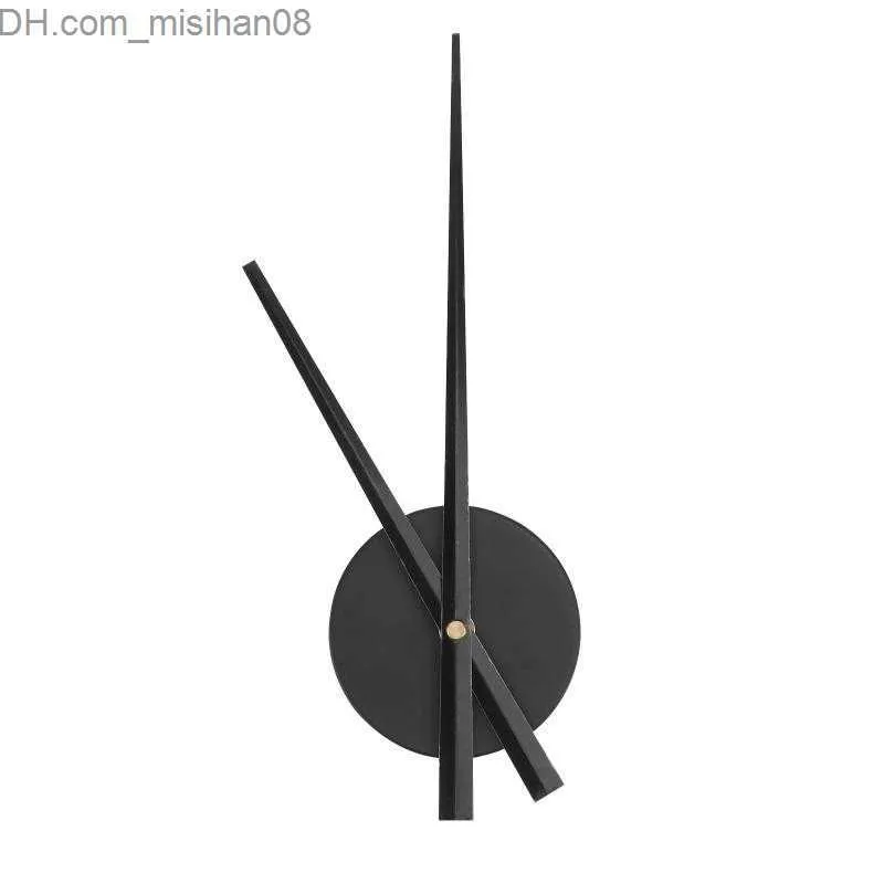 Relojes de pared Relojes de pared DIY Reloj de punto de cruz grande Manos Agujas 3D Home Art Decor Mecanismo Accesorios (Negro sin Z230706