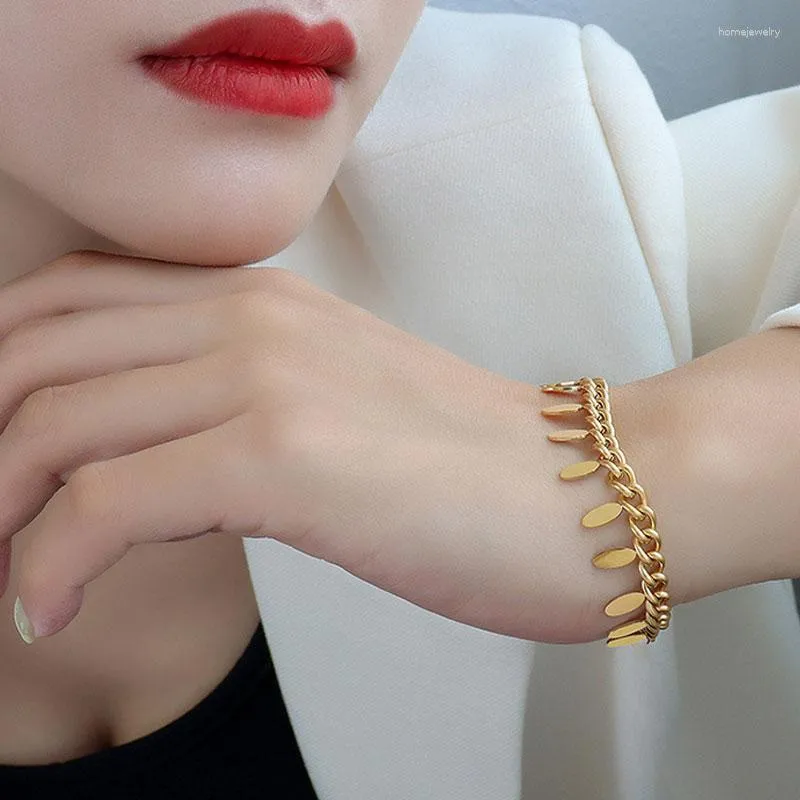 Link Bracelets Top Selling Latest Statement Chain Tassel Charm