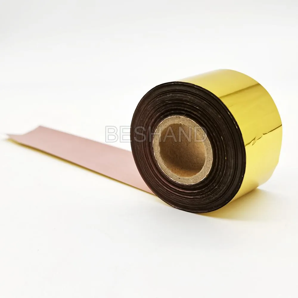 Cross-Stitch Gold Blocking Sier schwarzer Folienpapier Leder-Handwerksfolie für heißes Stempeln brütete Bronzpapier-Vergoldungsqualler 4 cm 8 cm