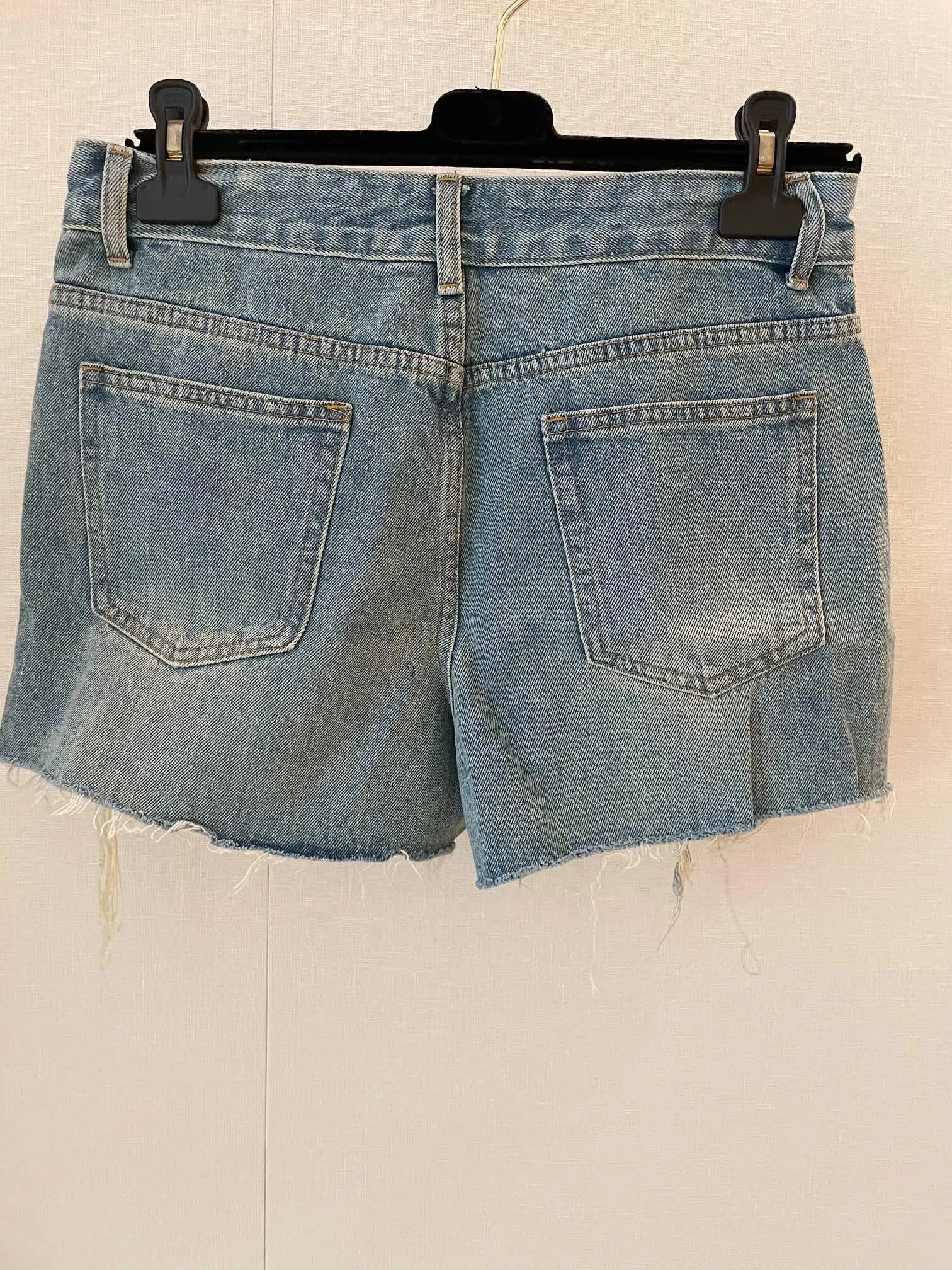 Kvalitet mode kvinnors jeans knälängd rippade för kvinnors hål plus storlek denimshorts med hög midja jeans taille ha