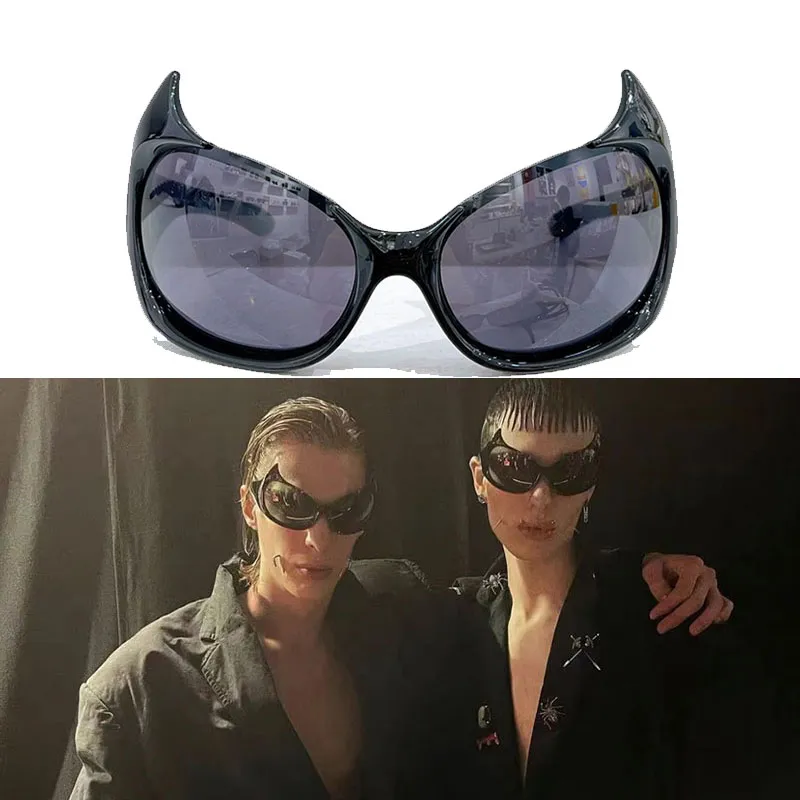 BB 0284 Oversized Cat Eye roshambo sunglasses for Men and Women Designer Brand with Classic Style and Original Box
