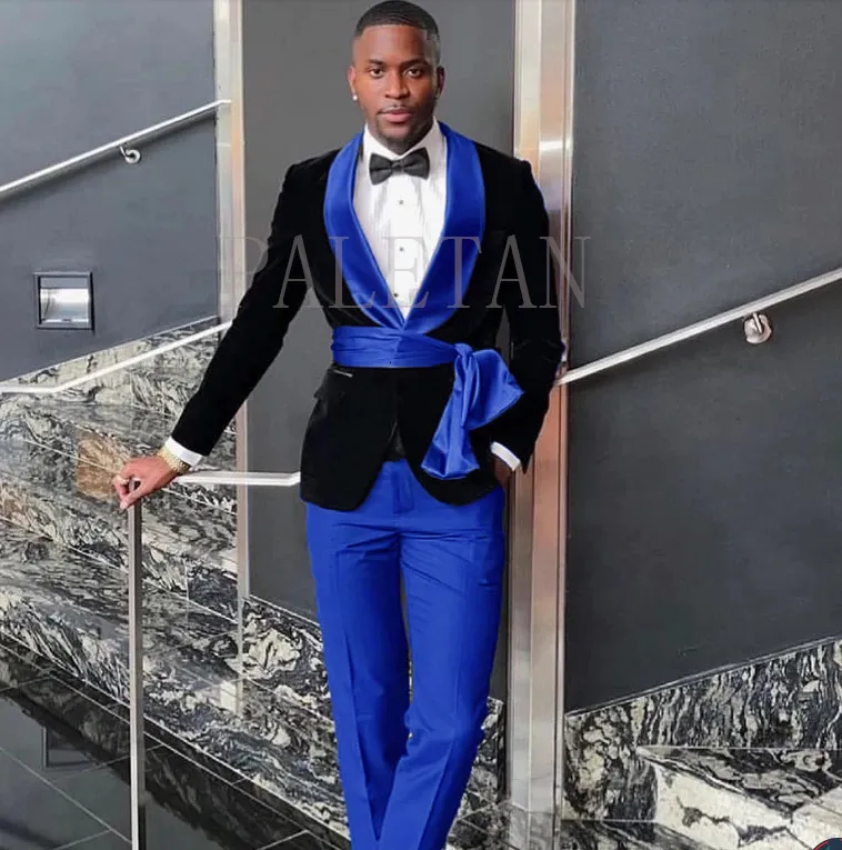Mens Suits Blazers Slim Fit Men With Belt Shawl Lapel Costume Homme Wedding Tuxedo Terno Masculino Blazer Male Fashion Set Jacket Pant 230705 From 51 51 DHgate