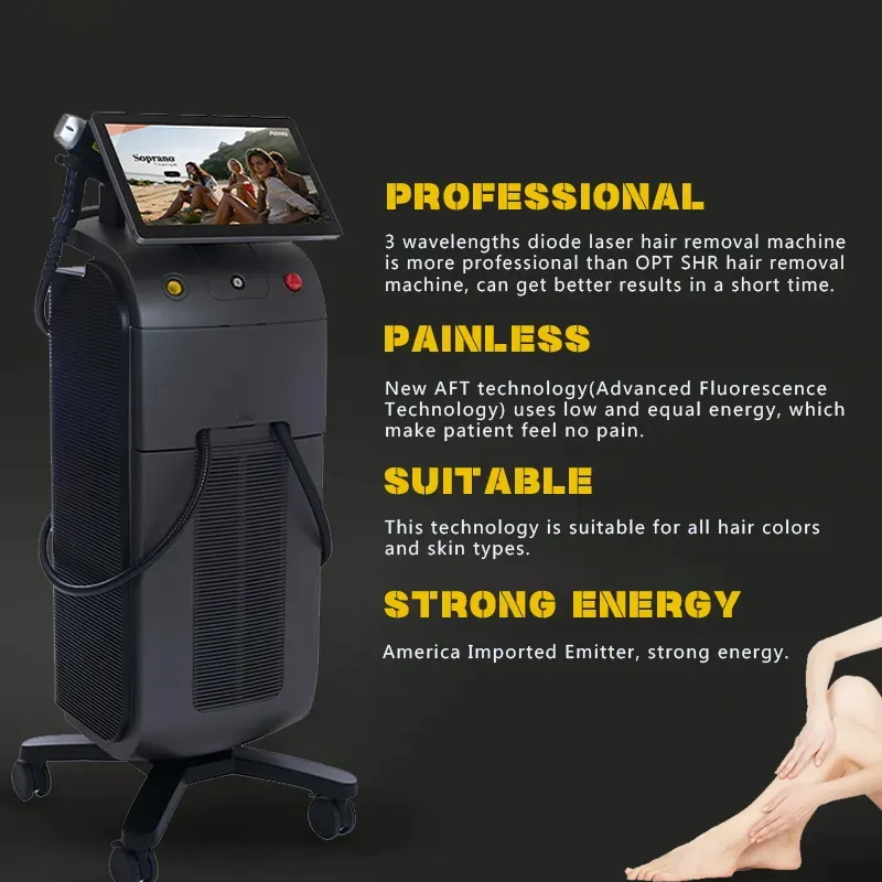 Free Shipment Soprano Ice Laser Hair Removal Machine Painless Permanent Laser Skin Rejuvenation Equipment CE Certificate Video Manual From 3.884 7 DHgate