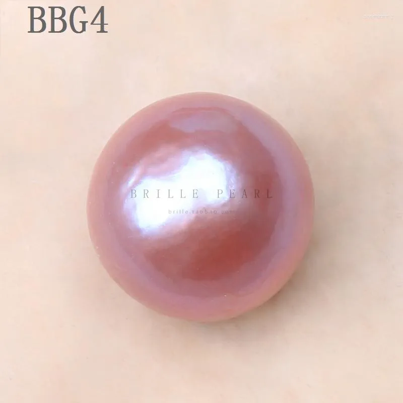 Beads BaroqueOnly Natural Freshwater Edison Pearl Bead Near Rund 14-15mm Lila Färg För DIY-tillverkning Ringhalsband BBG
