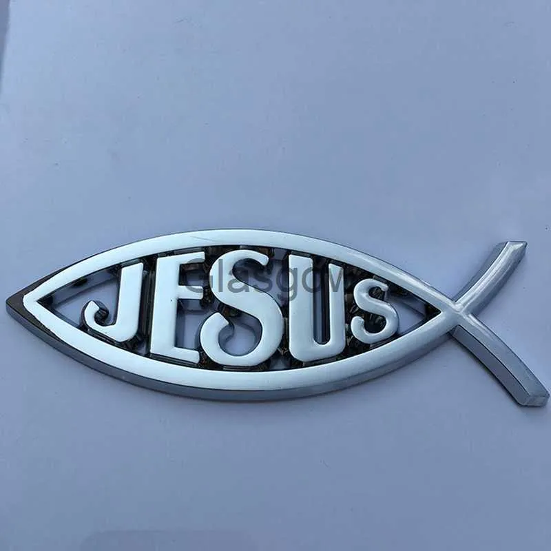 Autoaufkleber Auto Universal Jesus Christian Fisch Symbol 3D