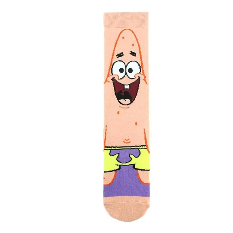 mens socks men women cotton funny colorful cartoon character happy pattern creative calcetines hombre divertido skarpetki sokken